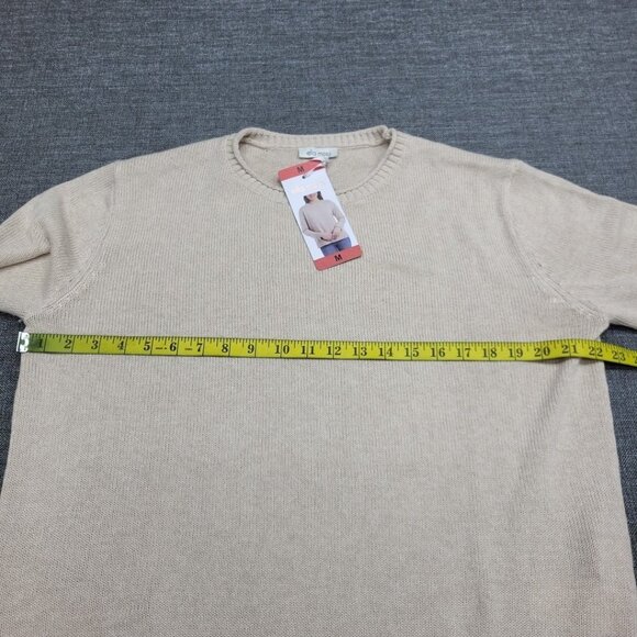 Ella Moss Ladies Everyday Trendy Sweater Medium Size Tan Pullover Long Sleeves - Picture 2 of 10